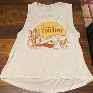 Keep Nature Wild Cactus Country muscle tank XL